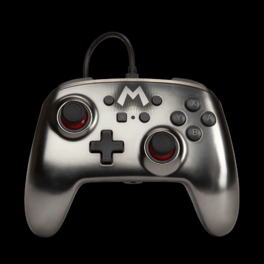 PowerA Enhanced Wired Controller for Nintendo Switch - Mario Silver Edition