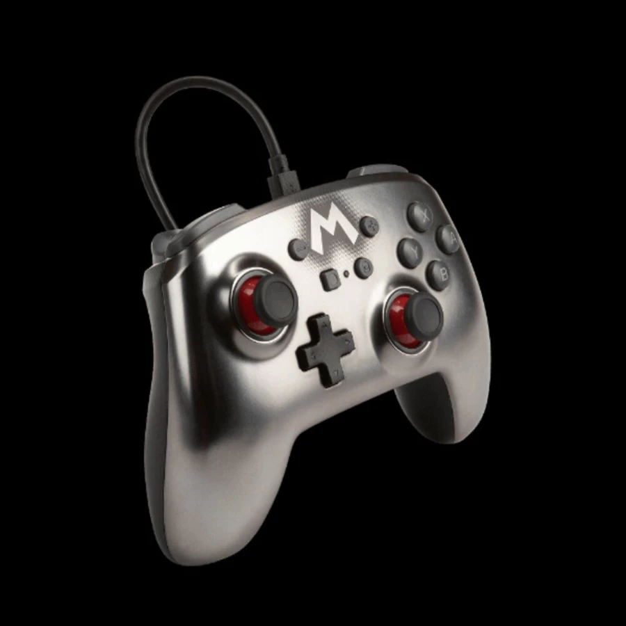 PowerA Enhanced Wired Controller for Nintendo Switch - Mario Silver Edition